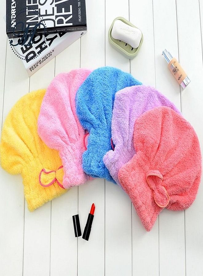Cotton Hair Drying Bath Towel Multicolor - Image 3