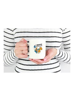 LIT Donald Duck Printed Coffee Mug White/Blue/Yellow  - Image 3