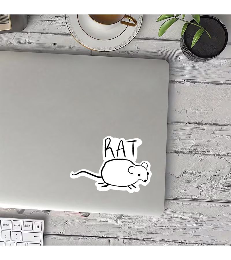 Fun Durable Rat Stickers 1pc for Laptops Guitars Motorcycles Car Bumper - Image 5