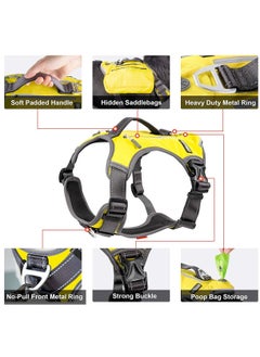 fida Retractable Dog Harness Yellow XL  - Image 2