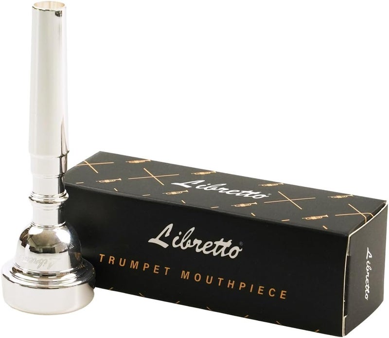 Libretto فم آلة البوق 3C، مطلي بالفضة 2μm، يعزز النغمة والإسقاط، يناسب آلات البوق C وB♭، مثالي للاعبين المتقدمين - Image 1