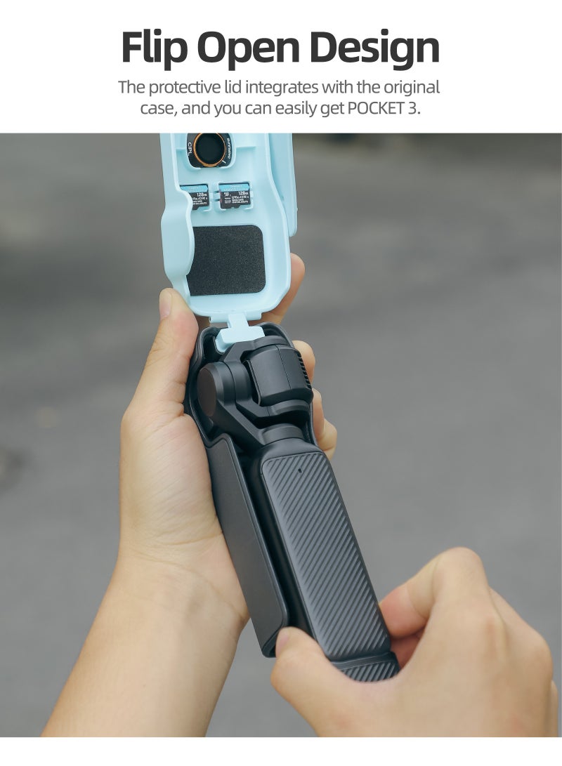 SUNNY LIFE Colorful Protective Lid for DJI OSMO Pocket 3,Silicone Protective Case Cover, Tempered Glass Screen Protector, Lens Protector  - Image 5