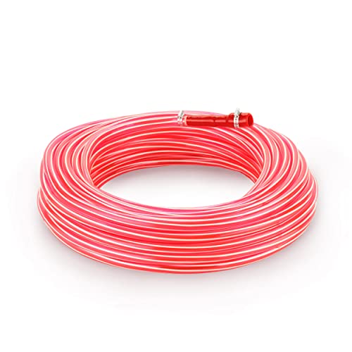 garbnoire 30 Meter 0.5 Inch Pvc Pink Striped Water Pipe| Lightweight, Durable & Flexible| Hose With Accessories Like Hose Connector & Clamps| Watering Garden, Cleaning (30 Mtr (98.4 Feet)) - Image 4