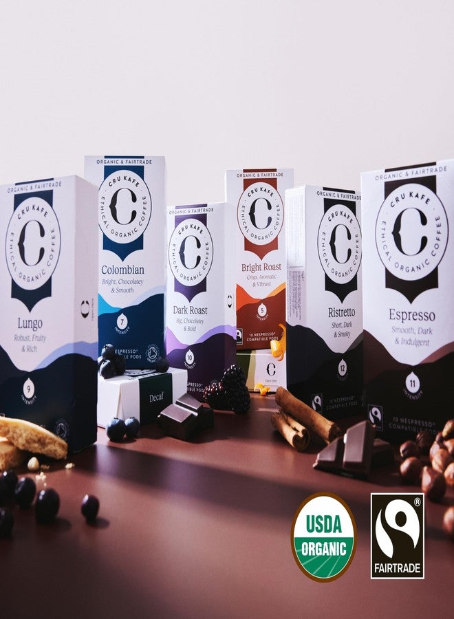 CRU Kafe Discovery Set Organic Coffee Pod, 50 Pods (5 Packs of 10 Coffee Capsules) Compatible with Nespresso OriginalLine - Image 2