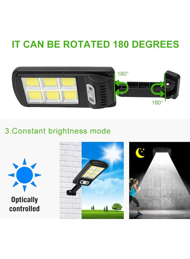 erorex Solar Street Light 120 Leds Waterproof Wireless Solar Flood Light Motion Sensor Security Lamp With 3 Lighting Modes And Remote Controller For Garden Street Deck Fence - Image 3
