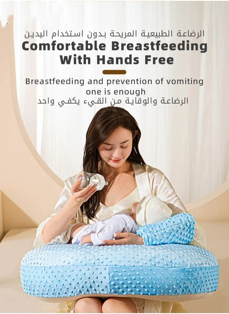 MIXDE Baby Nursing Pillow & Body Positioner with Premium Material for Breastfeeding and Bottle Feeding, Infant Sitting Support to Babies Boys and Girls  - Image 3