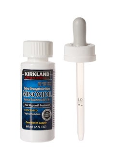 Minoxidil Extra Strength Hair Regrowth Treatment with Dropper - 5% Topical Solution for Thinning Hair & Hair Loss | Precision Application, Men's & Women's Hair Growth