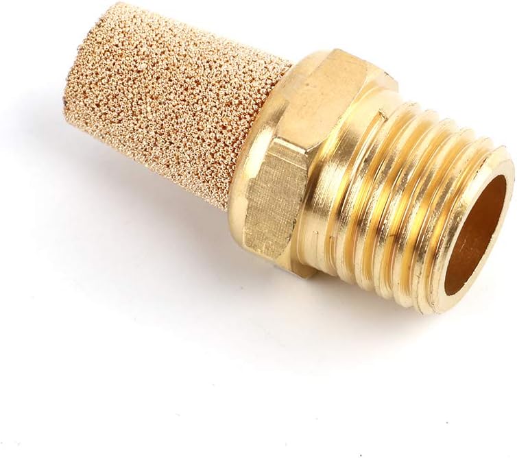 Sns PST-N02 Male Thread 1/4 NPT Brass Pneumatic Exhaust Muffler Silencer 10 PCS Per Pack - Image 5