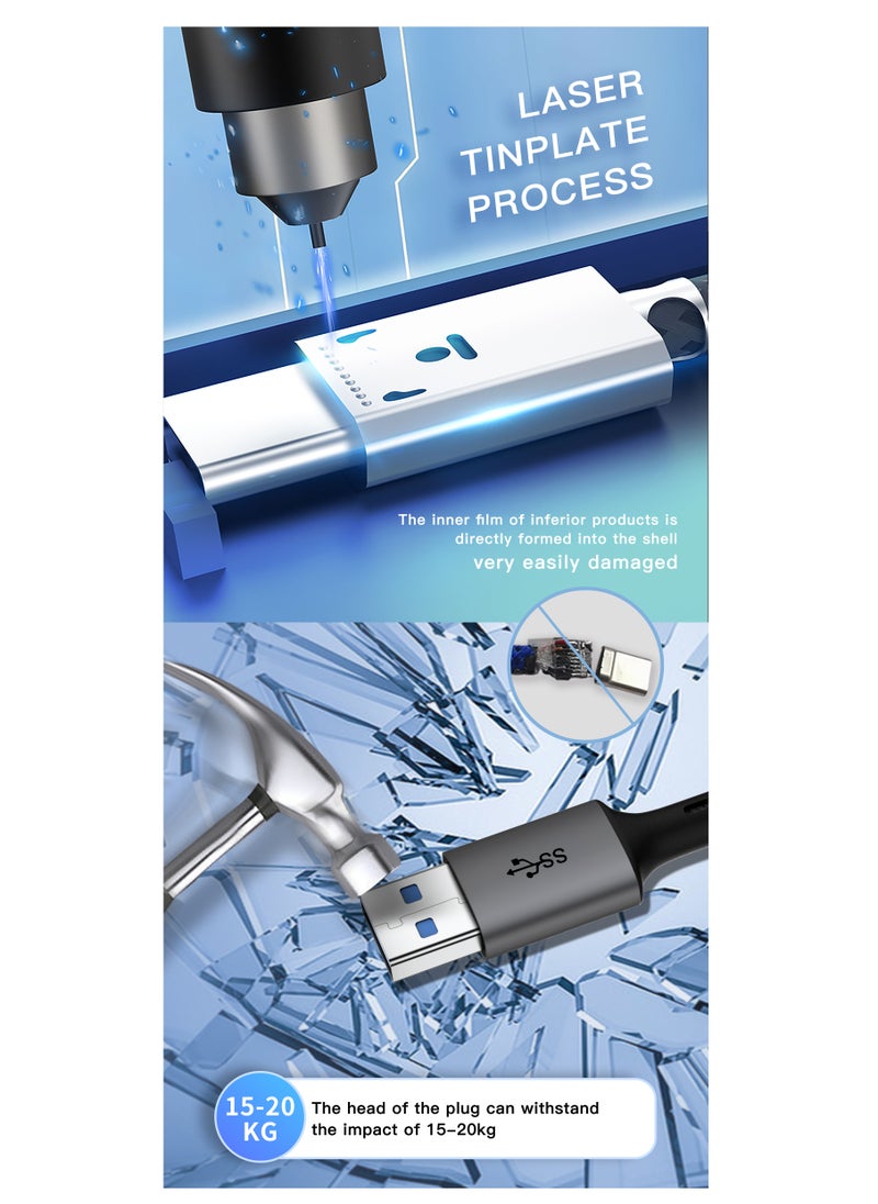 RAYIEA USB TYPE A TO TYPE C USB CABLE  - Image 5