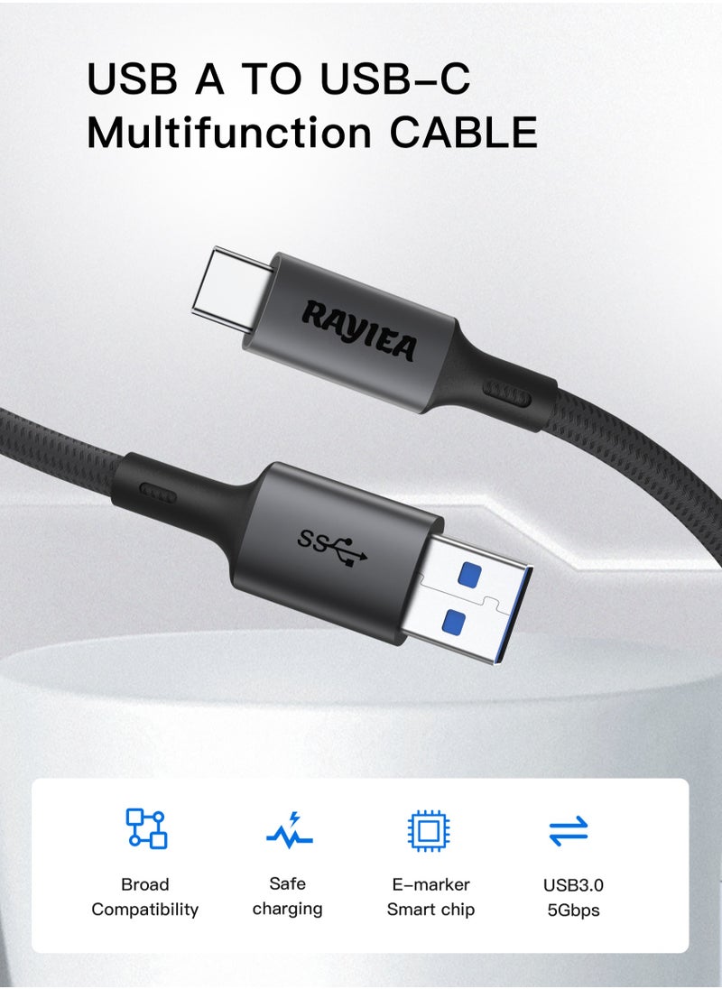 RAYIEA USB TYPE A TO TYPE C USB CABLE  - Image 1
