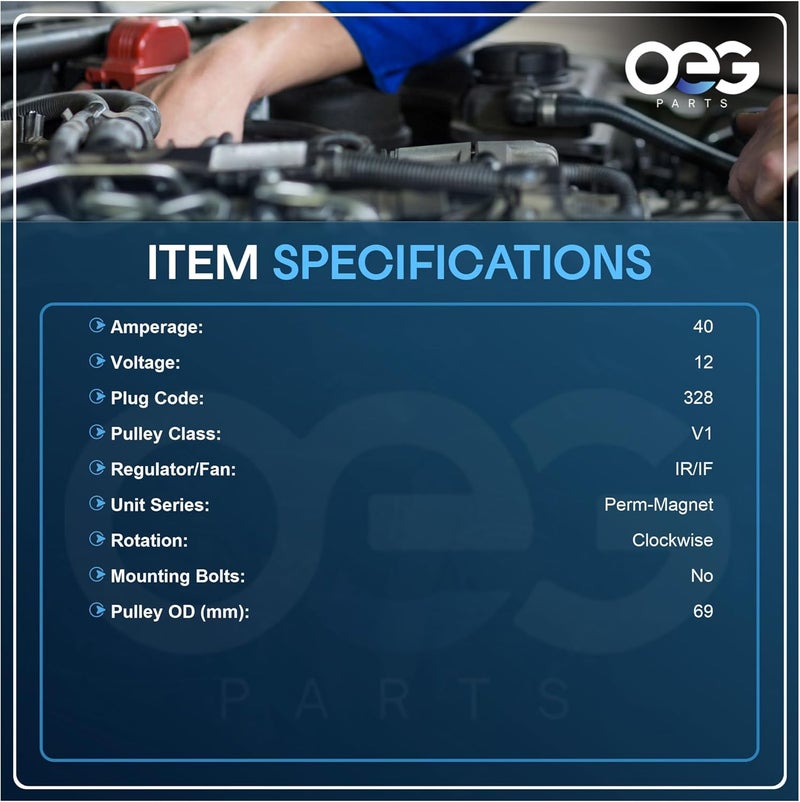 Parts Player New Alternator Replacement for John Deere, Case & New Holland - Image 3