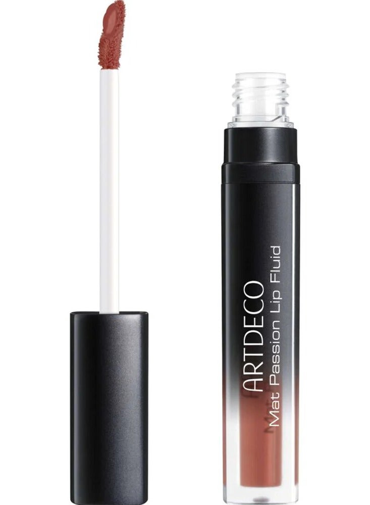 MAT PASSION LIP FLUID LIVING CORAL NO.65 Creamy liquid lipstick for a matte finish with high coverage
