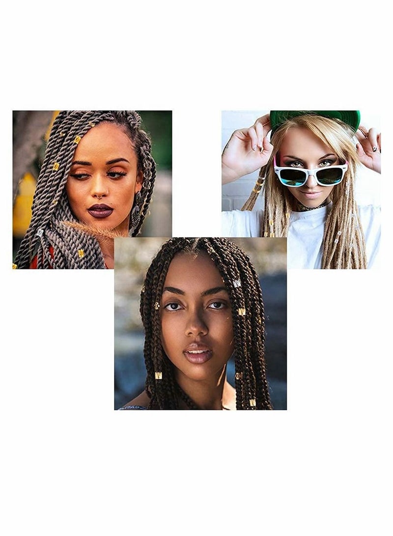 Excefore Braided Beads, Beaded Hair Tie, Aluminum Dreadlocks Braided Rings, Cuffs and Jewelry Ring Decorations, Pendants, Hair Clips, Wooden Beads, Pony Beads, Hair Decorations for Boys - Image 2