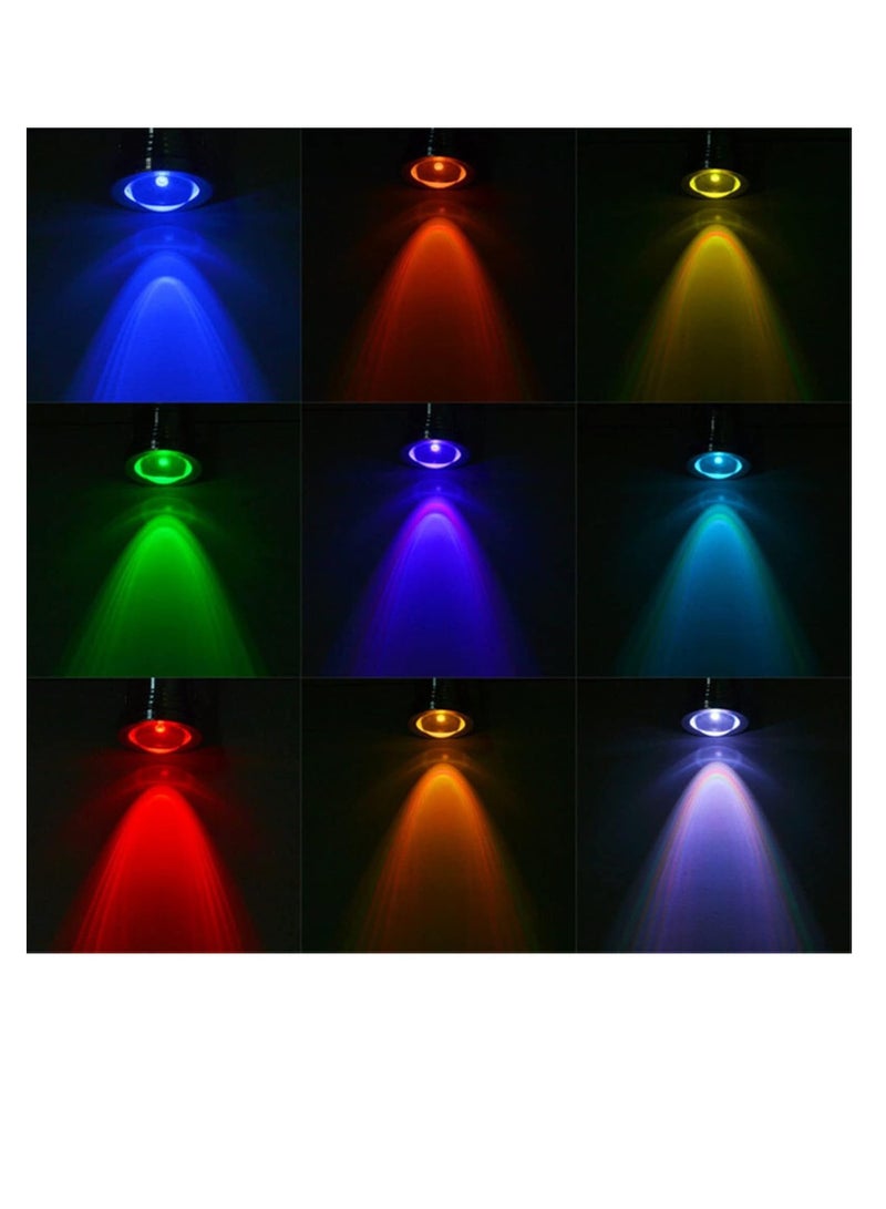 مصباح كشاف LED خارجي مصباح كامر مقاوم للماء ومضاد للتاكل للنافورة وحوض السمك والسباحة والحديقة (اللون: ابيض، قابس امريكي، المقاس: 15 واط) بلاستيك ألومنيوم  - Image 2