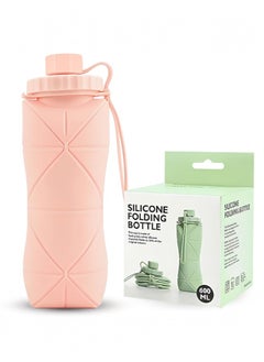 Mida Collapsible water bottle with a capacity of 600ml, leak-proof and reusable for travel and sports  - Image 1