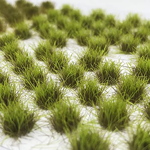 Cayway 128 PCS Static Grass Tuft Model Grass Tufts Terrain Model Kit Resin Static Scenery Model, Fake Moss Grass and Tweezers for Train Landscape Railway Artificial Grass Modeling - Image 3