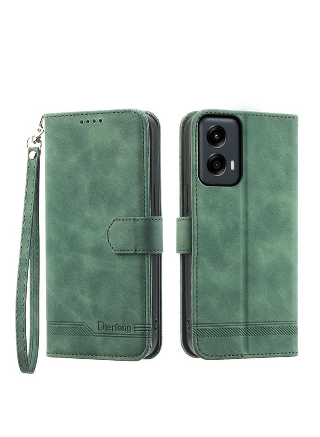 S-TOP Case For Motorola Moto G Stylus 5G 2024 Dierfeng Dream Line TPU Hybrid PU Leather Phone Case - Image 1