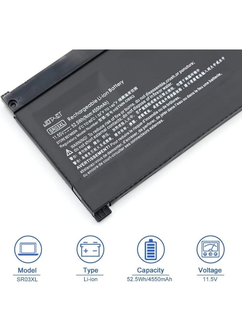 NXT - Laptop Battery for Hp Pavilion 15-CX 15-CX0056WM 15-CX0058WM, Envy X360 15-CN 15-CP 17-BW 15-CN0013NR 15-CP0053CL L08855-855 HSTNN-DB8Q HSTNN-IB8L L08934-2B1 TPN-Q194 52.5Wh 11.55V - Image 1