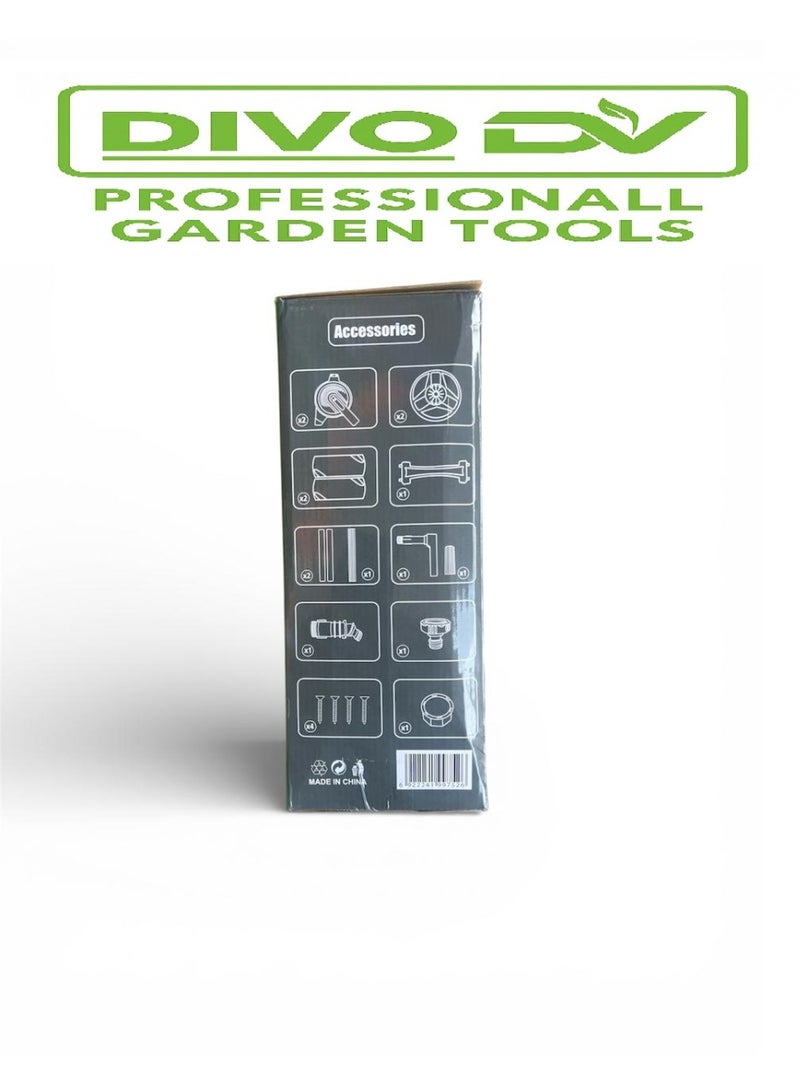 Divo DVO714-9 Professional Garden Hose Reel – Heavy-Duty Manual Hose Organizer, Fits Up to 40m of 1/2" Hose, Strong Stable Frame, Easy Assembly – Model DIVO - Image 5