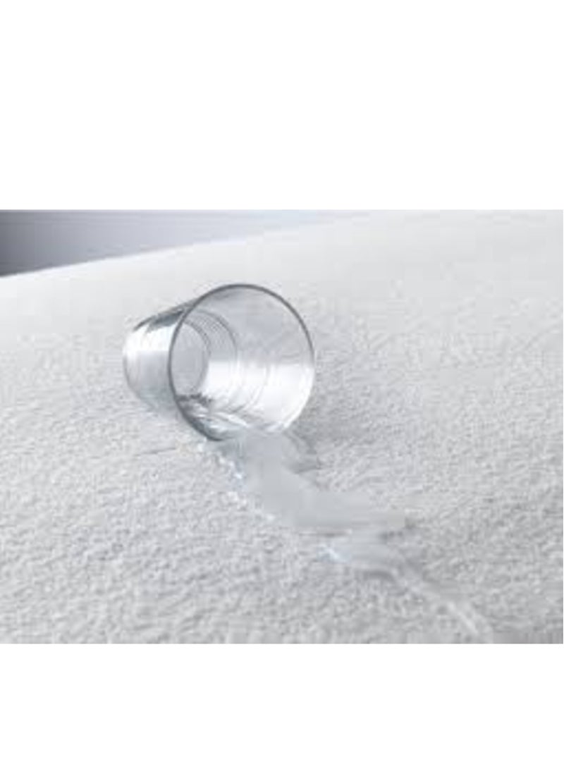 Neuovaletto Premium Super King Size 200x200x35 Mattress Protector Waterproof Soft towel Surface  - Image 4