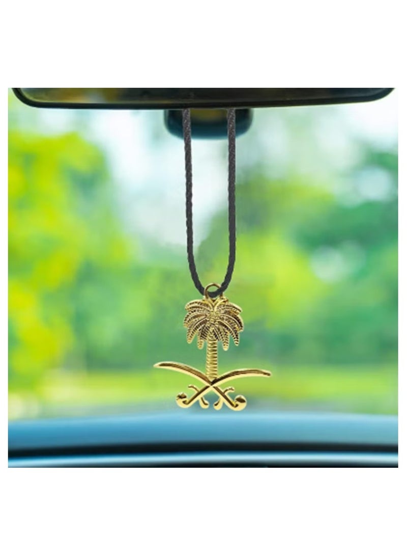 A Pendant Of Saudi Palm Tree Hung On The Car Mirror For Saudi National Day - Image 2