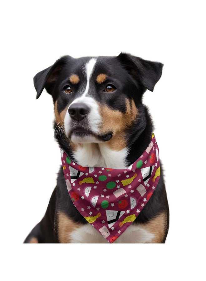 W Brings Cherry Blossom Dog Bandana/Scarf | This Stunning Gorgeous Design Dog Bandana Scarf Is Perfect Styling Accessory For Dogs Large, Medium & Small. One Size Fits All. - Image 4