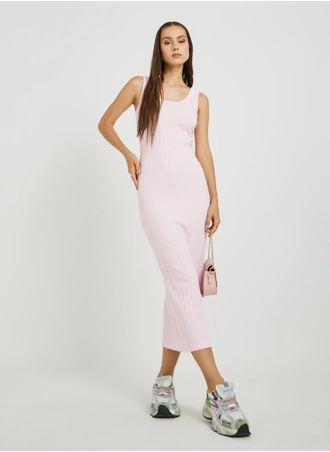 تايك تو Ribbed Knit Dress
