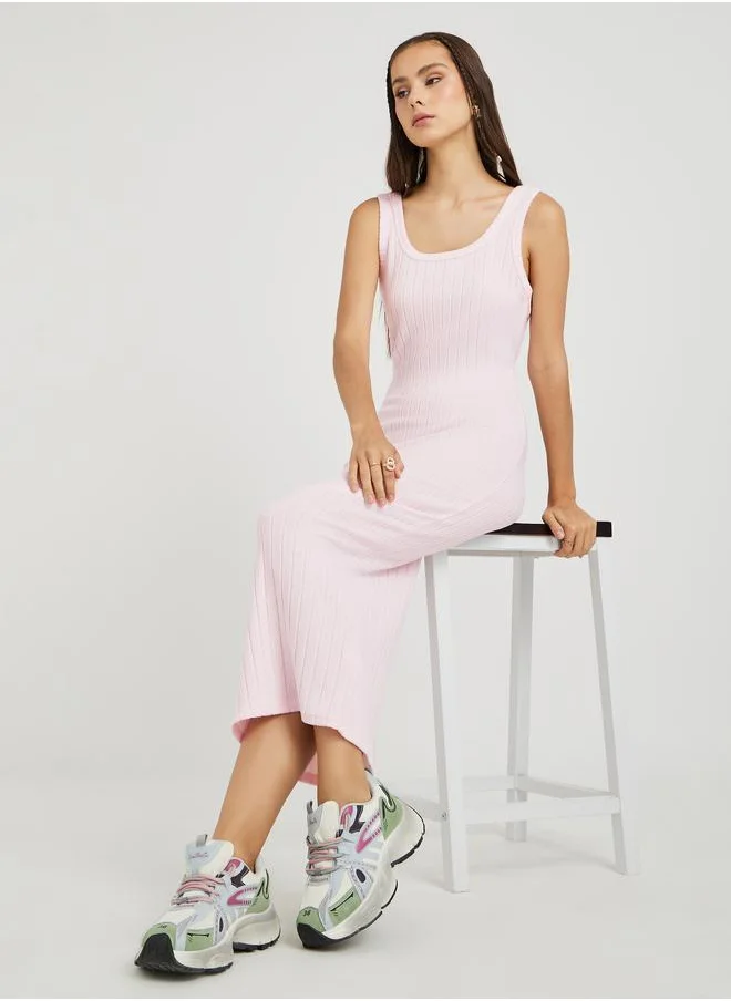 تايك تو Ribbed Knit Dress