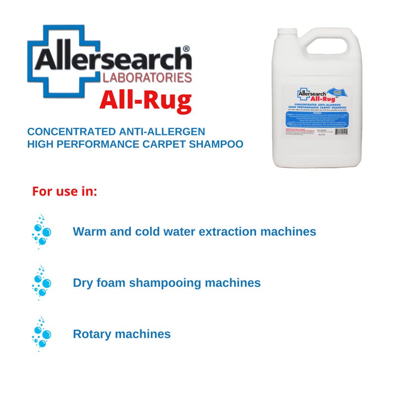 Allersearch All-Rug Anti-Allergen Concentrated Carpet Shampoo 1 Gallon (128 Oz)