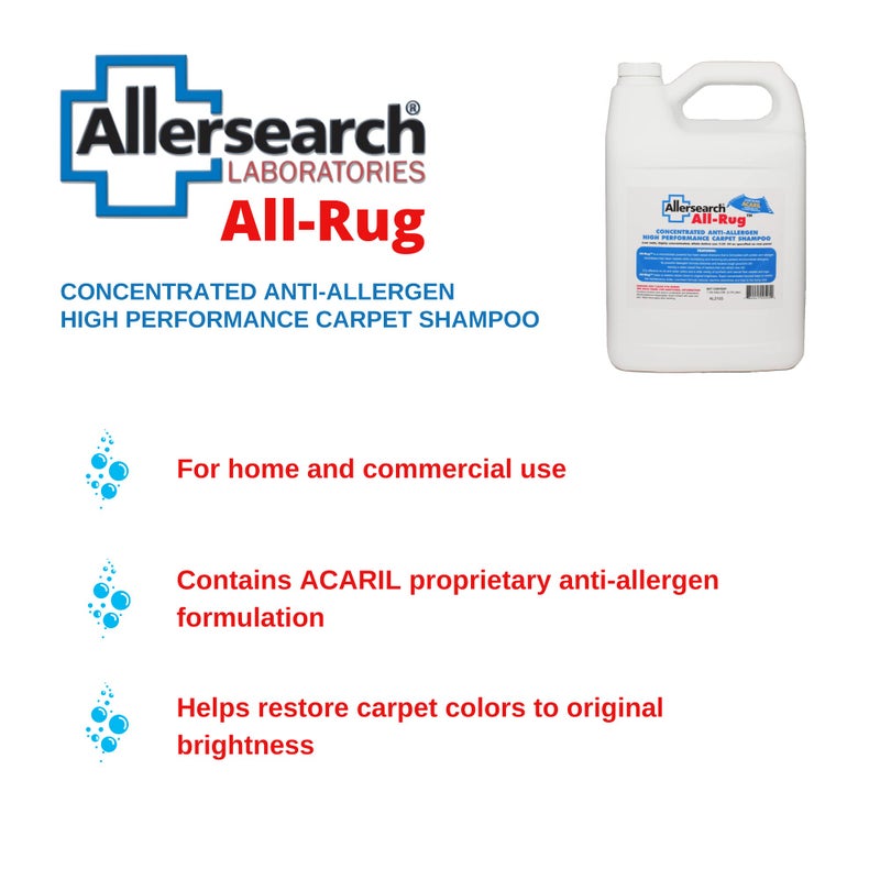 Allersearch Allersearch All-Rug Anti-Allergen Concentrated Carpet Shampoo 1 Gallon (128 Oz)  - Image 4