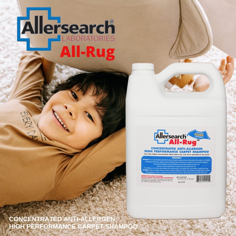 Allersearch Allersearch All-Rug Anti-Allergen Concentrated Carpet Shampoo 1 Gallon (128 Oz)  - Image 3