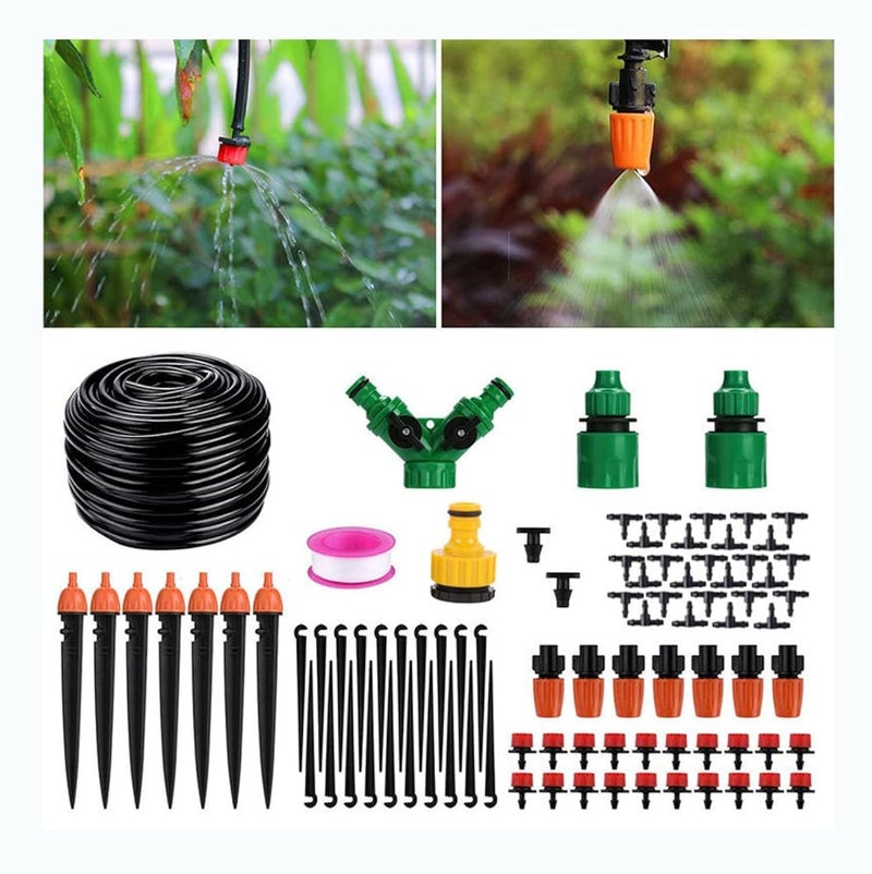 SCIENISH 25M 30M 40M 50M Micro Drip Irrigation System Sprinkler Plant Watering Irrigation Kit for Outdoor, Flower, Lawn, Patio, Garden (40M) - Image 1