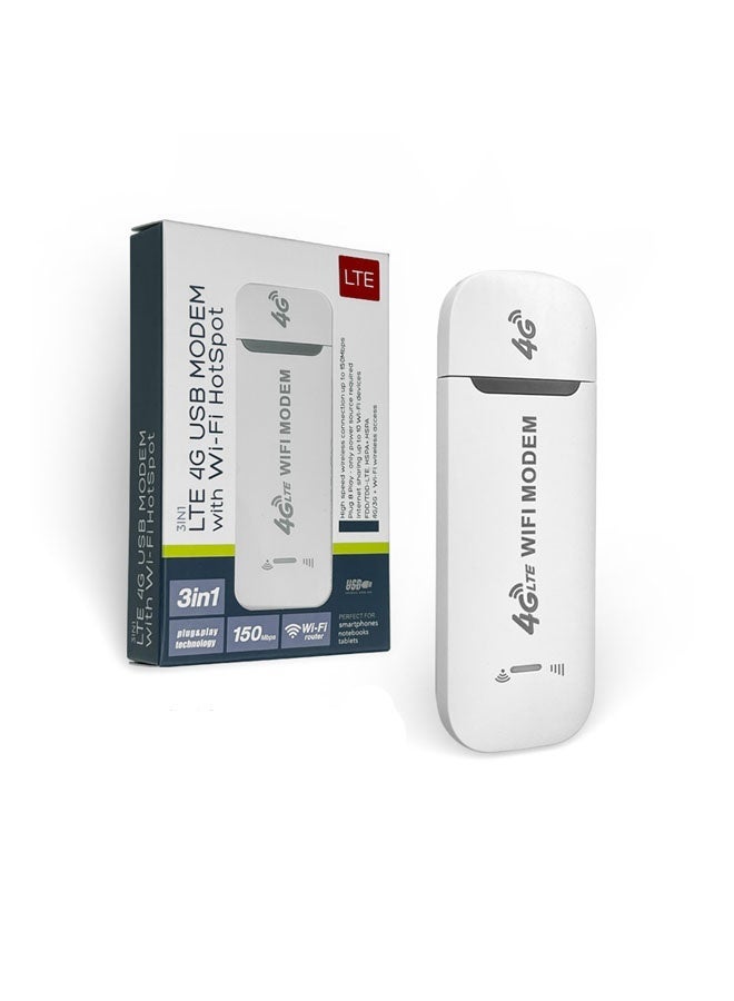 4G mobile WiFi router 100Mbps high-speed portable travel WiFi modem with SIM card slot, up to 10 devices can be shared - Image 1
