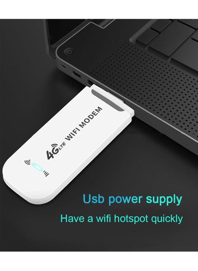 4G mobile WiFi router 100Mbps high-speed portable travel WiFi modem with SIM card slot, up to 10 devices can be shared - Image 5