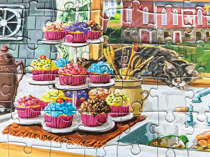 Mulic 300 Piece Puzzles for Adults Large Piece - Funny Puzzle for Kids Seniors - Licensed by Joseph Burgess - Dog Gone Good Cupcakes - White Elephant Gift Exchange - Gag Gifts - Image 2