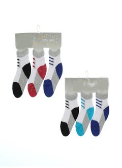 Fatah Bundle Of 6 Soft Cotton Socks For Baby Boys 