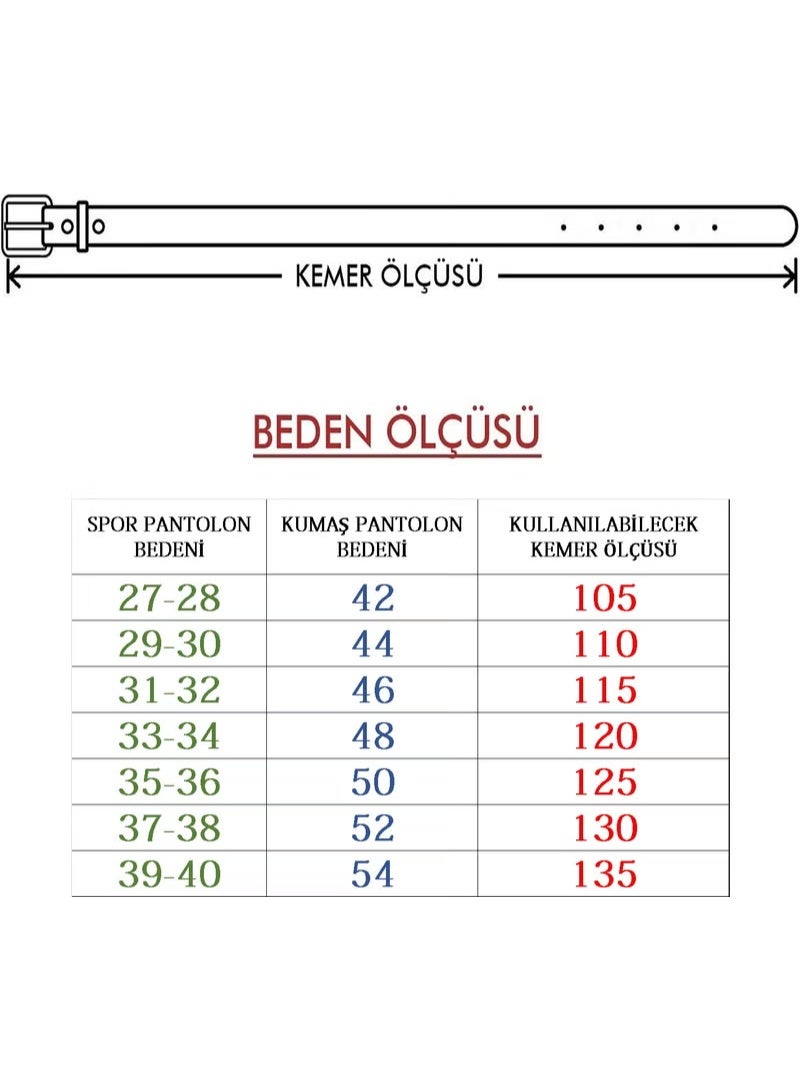 Deribond حزام بنطلون قماش كلاسيكي للرجال 3 قطع - Image 2