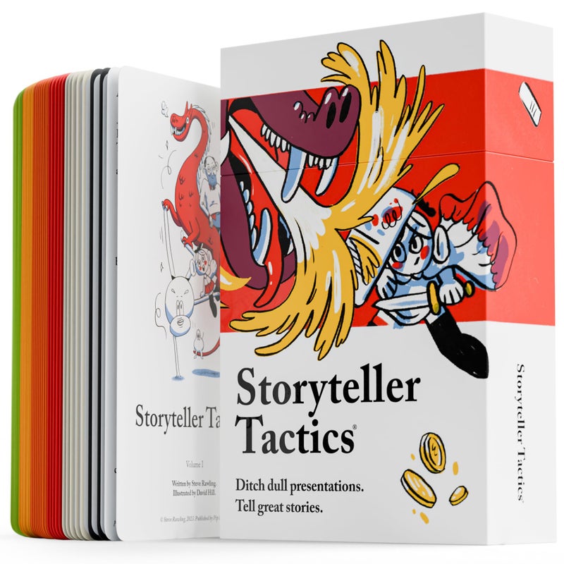 Pip Decks Pip Decks Storyteller Tactics Card Deck, Business Tool to Improve Your Influence and Conviction in Workshops, Sales Pitches, Presentations and More, 54 Cards in a Case - Image 1