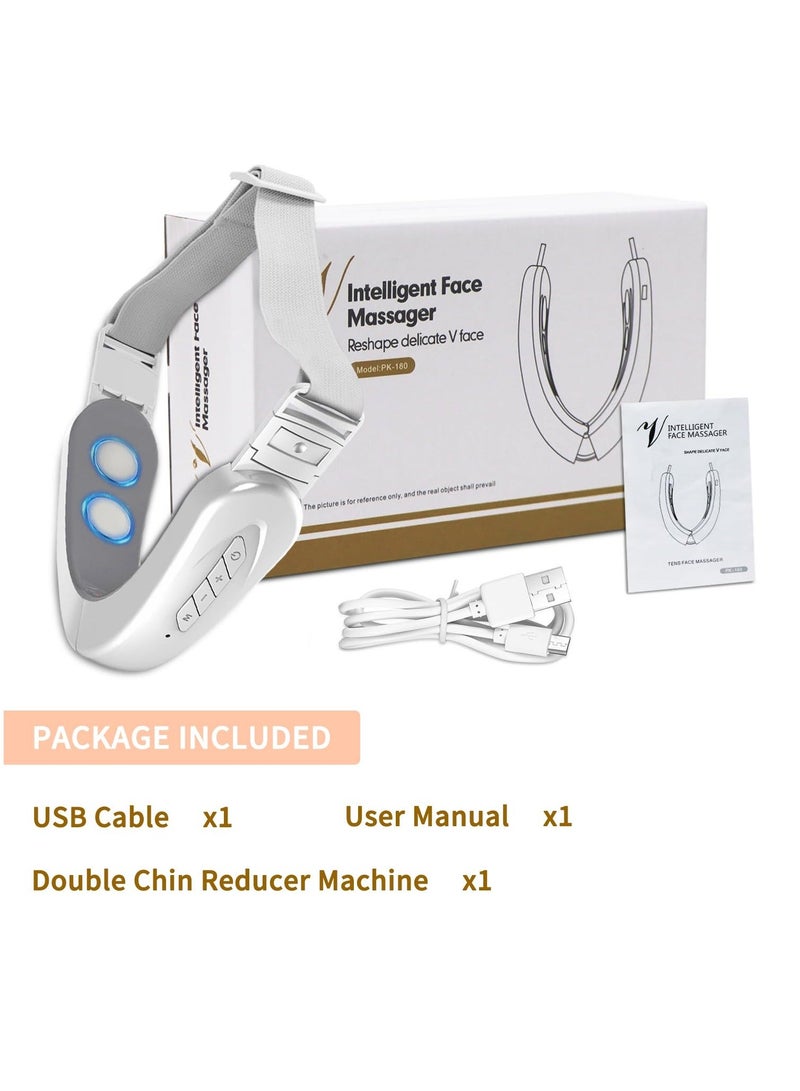 Loquat Electric Intelligent V-Shape Face Shaping Massager, Double Chin Reducer, Anti Aging Wrinkles Chin Slimming V Line Face Lifting Machine, Improve Facial Contour and Skin - Image 5