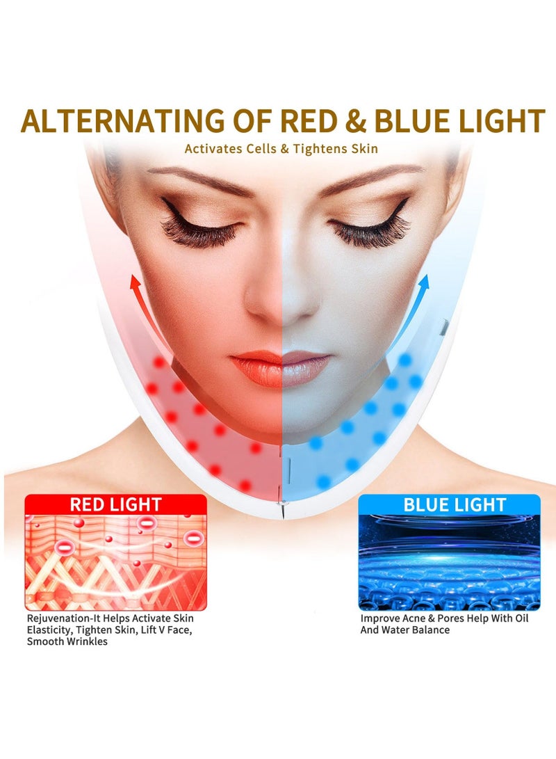 Loquat Electric Intelligent V-Shape Face Shaping Massager, Double Chin Reducer, Anti Aging Wrinkles Chin Slimming V Line Face Lifting Machine, Improve Facial Contour and Skin - Image 3