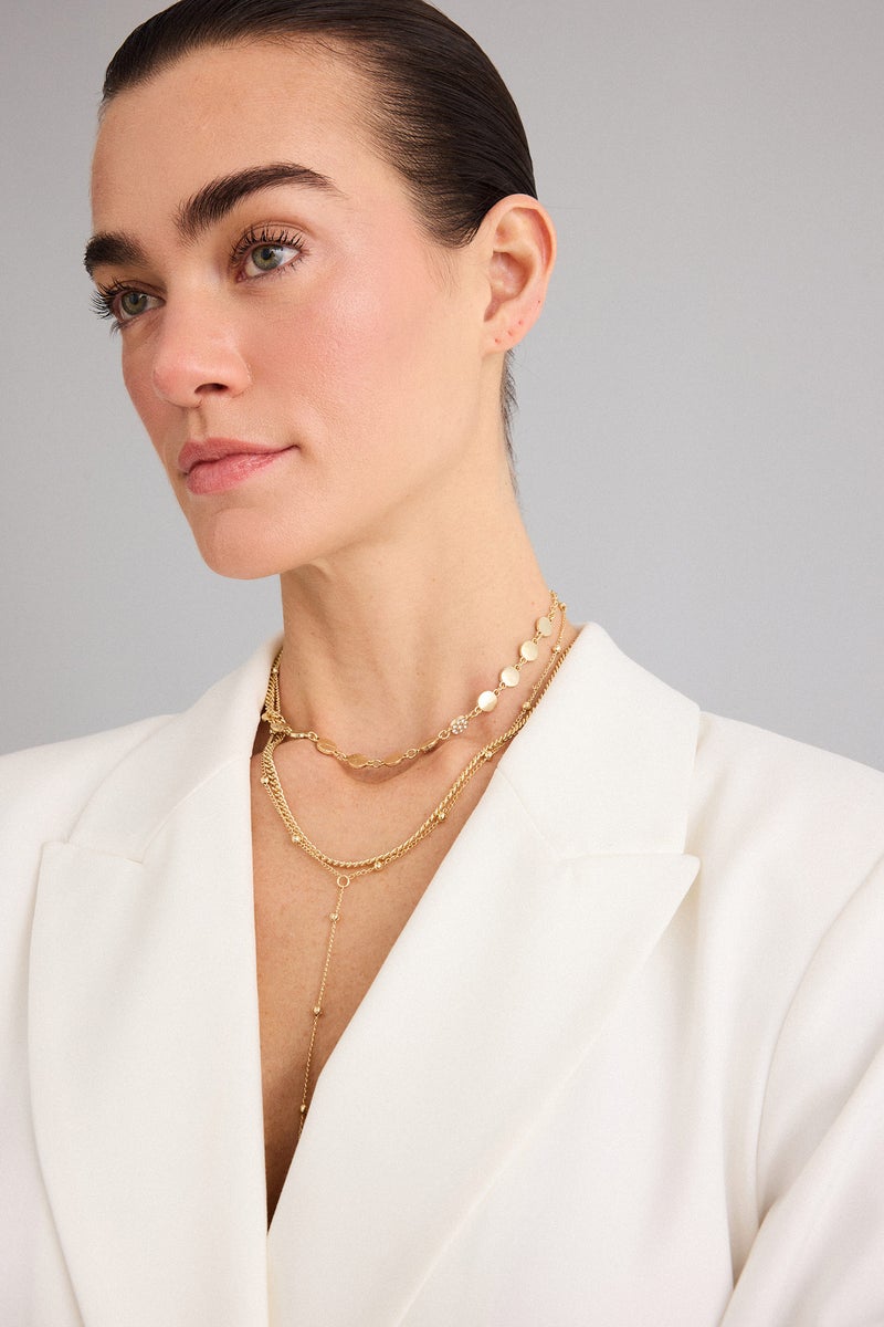 DeFacto Gold Woman Woman 3 Piece Necklace Set Casual - Image 2