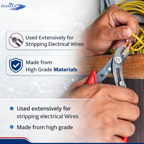 IONIX Plier & Wire cutter Combo | Cutting player | Cutting plier | pliers for home, Player tools, Plier for electrical work, Wire cutter and combination plier, 2 Pieces, Red - Image 4