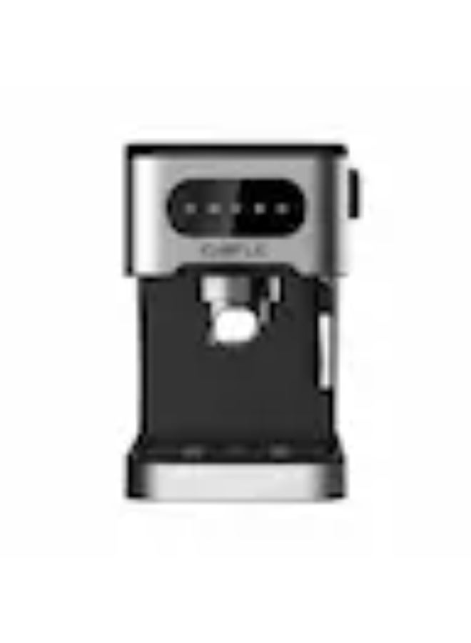 كاسل ماكينة قهوة كاسيل 1350 وات، 1.5 لتر، 5 وظائف، 20 بار، اسود فضي - CMT1350 - Image 1
