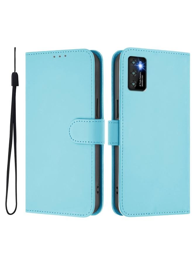 اس-توب جراب لهاتف Cubot P50 مصنوع من الجلد بلون سادة مع حبل تعليق - Image 2