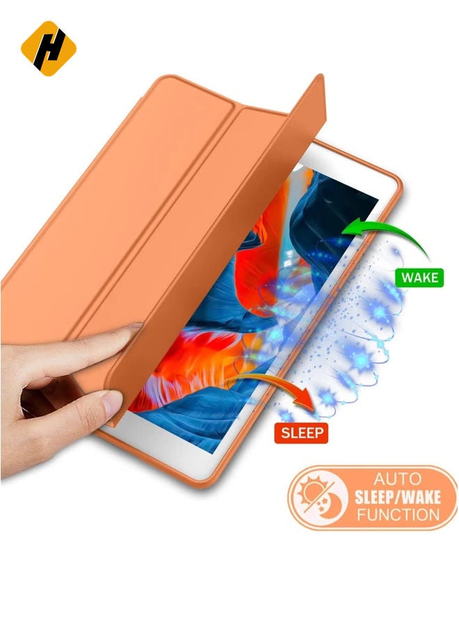 HuHa iPad 9th Generation Case 2021 iPad 8th Generation Case 2020 10.2 Inch with Pencil Holder iPad 7th Gen 2019 Case with Soft Baby Skin Silicone Back Auto Wake Sleep Cover - Image 2