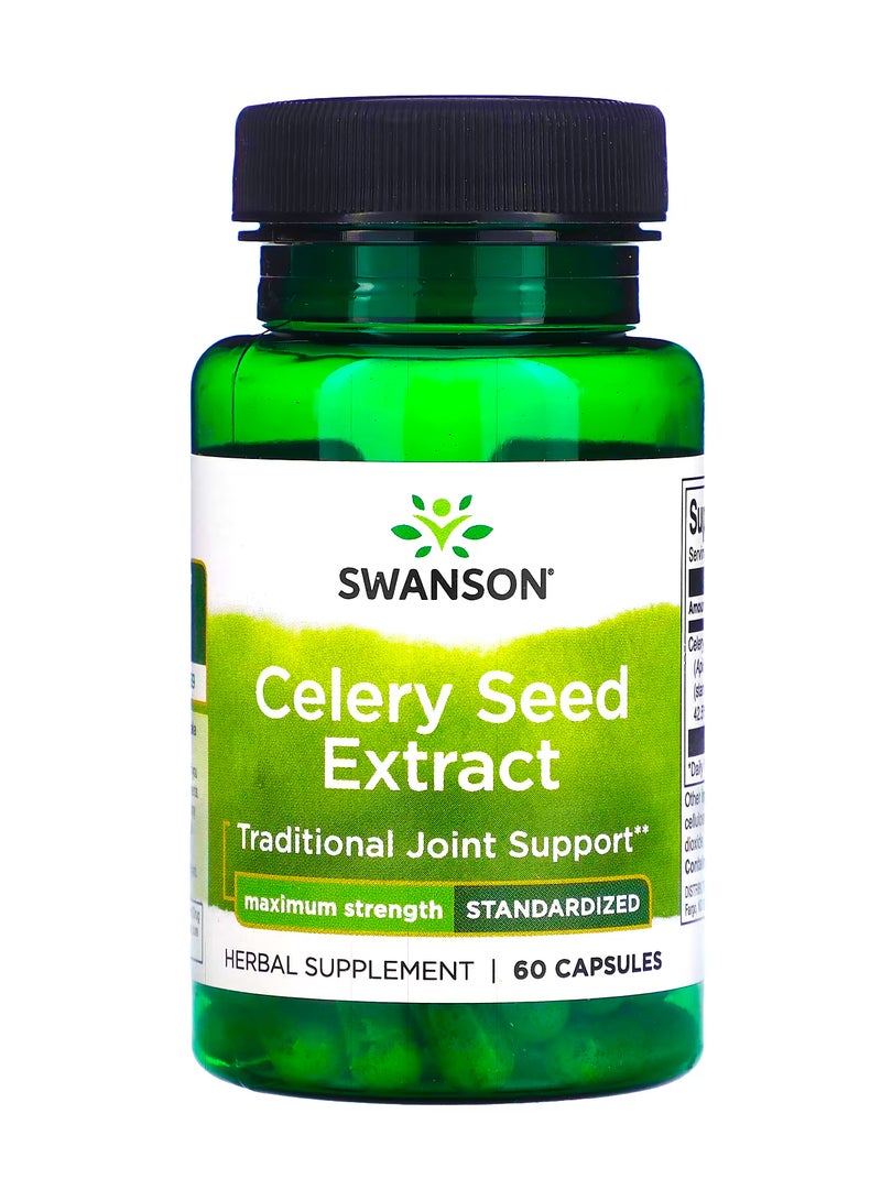 سوانسون مستخلص بذور الكرفس  القوة القصوى  60 كبسولة