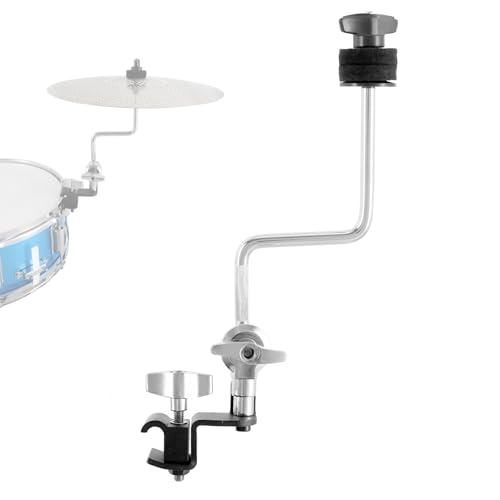 RANMING Cymbal Clamps Arm Drum Hoop Mount Cymbal Clamp for Snare Drums and Toms Drum Set Clamp with Z Splash Drum Hoop,Extension Mount for 8-12in Cymbals Cymbal Mounted Holder Percussion Accessories - Image 1