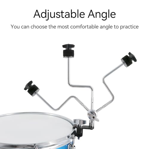 RANMING Cymbal Clamps Arm Drum Hoop Mount Cymbal Clamp for Snare Drums and Toms Drum Set Clamp with Z Splash Drum Hoop,Extension Mount for 8-12in Cymbals Cymbal Mounted Holder Percussion Accessories - Image 5