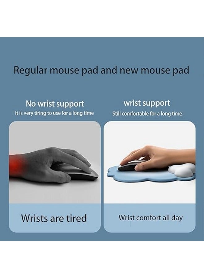 General 3 Piece Gradient Color Cloud Keyboard Wrist Rest and Mouse Wrist Rest Set  Cloud Wrist Rest,Cloud Wrist Rest for Computer Keyboard and Mouse Pad with Wrist Rest Set  - Image 3