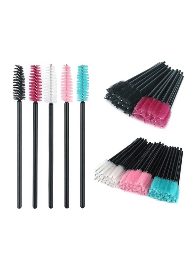g2plus 100PCS Disposable Eyelash Brushes, Adjustable Mascara Wands Makeup Applicator, Eyelash Spoolies Brushes for Eyelash Extensions and Eyebrows (Multi-colored) - Image 3